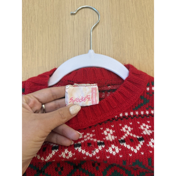 Sprocke Holiday Ugly Sweater Kids Size XL Cool Reindeer Fair Isle Christmas 2316 - Picture 3 of 8